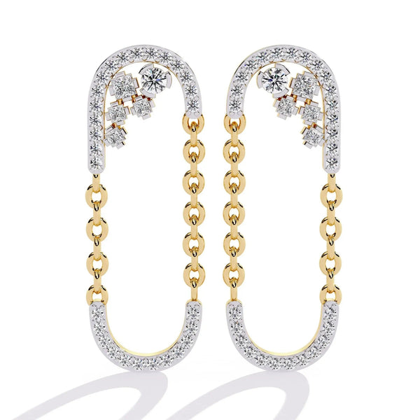 Classic DiamondU-Hoop Earrings