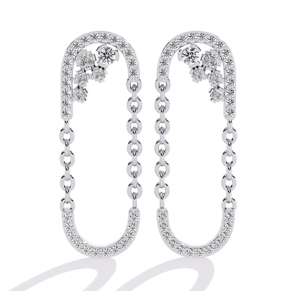 Classic DiamondU-Hoop Earrings