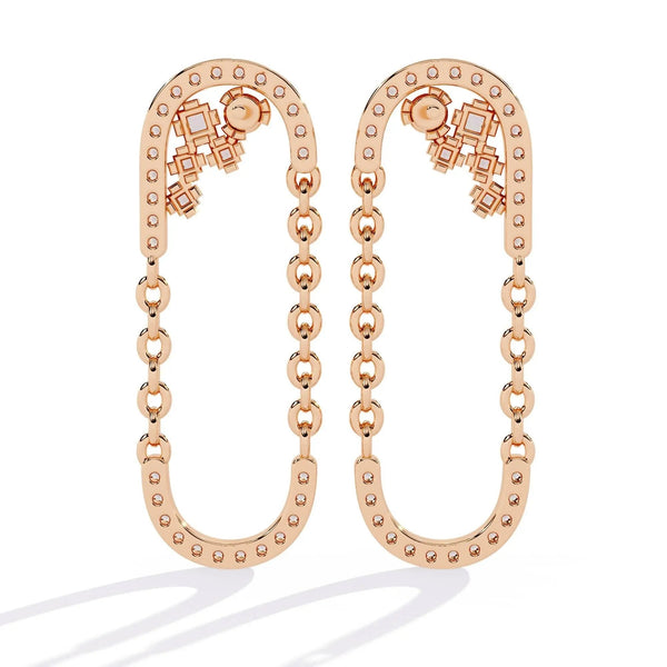 Classic DiamondU-Hoop Earrings
