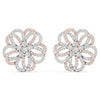 Classic Floral Diamond Earrings