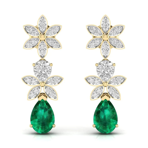 Classy Diamond Dangler Earrings