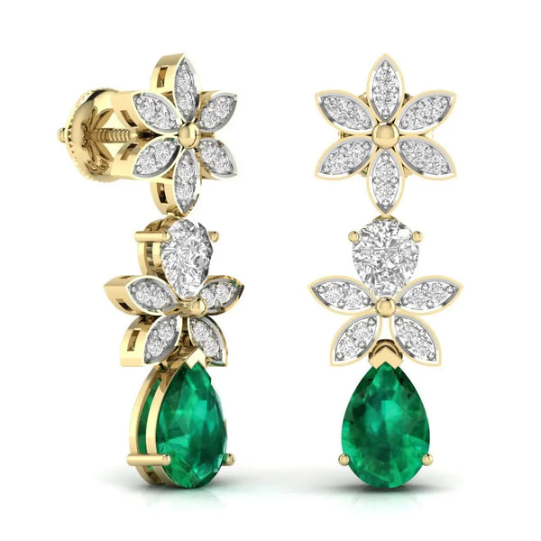 Classy Diamond Dangler Earrings
