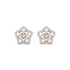 Cluster Diamond Floral Studs