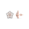 Cluster Diamond Floral Studs