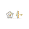 Cluster Diamond Floral Studs