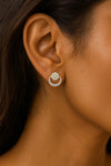 Contemporary Design Diamond Earrings