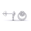 Contemporary Design Diamond Earrings