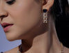 Scarlet Drop Diamond Earrings