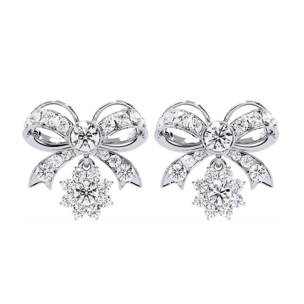 Dainty Bow Diamond Earring