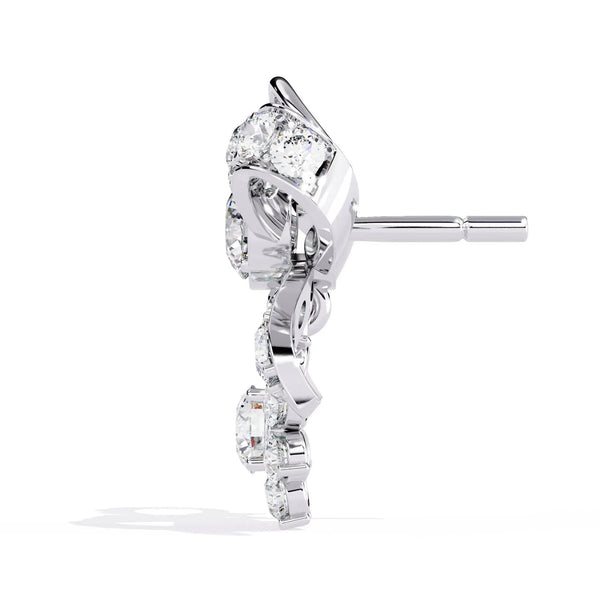 Dainty Bow Diamond Earring
