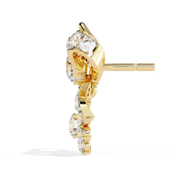 Dainty Bow Diamond Earring