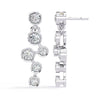 Dainty Diamond Dangling Drop Earrings