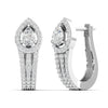 Dazzling Pear Halo Diamond Earrings