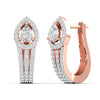 Dazzling Pear Halo Diamond Earrings