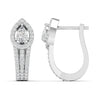 Dazzling Pear Halo Diamond Earrings