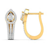 Dazzling Pear Halo Diamond Earrings