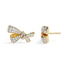 Delicate Diamond Bow Earrings