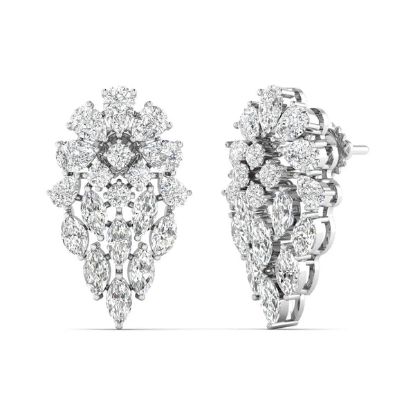 Dewdrop Diamond Dangle Earrings