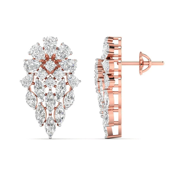 Dewdrop Diamond Dangle Earrings