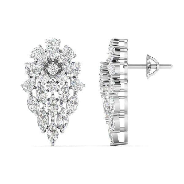 Dewdrop Diamond Dangle Earrings