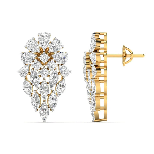 Dewdrop Diamond Dangle Earrings