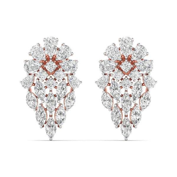Dewdrop Diamond Dangle Earrings