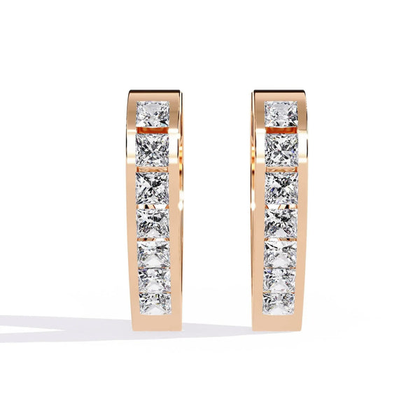 Diamond Accent Hoop Earrings