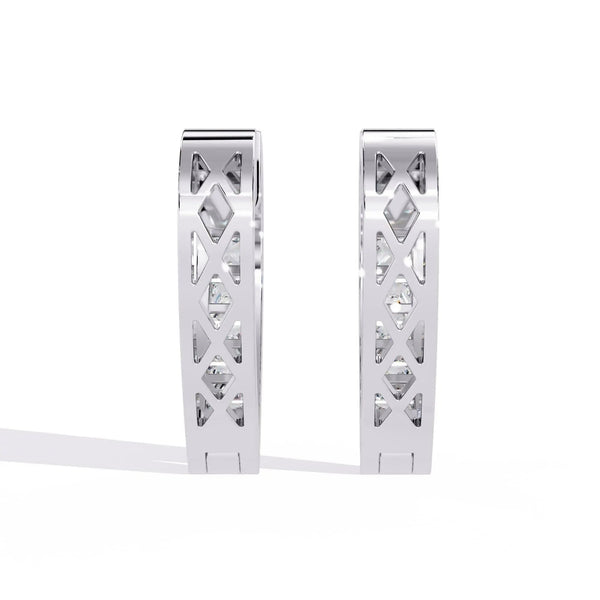 Diamond Accent Hoop Earrings