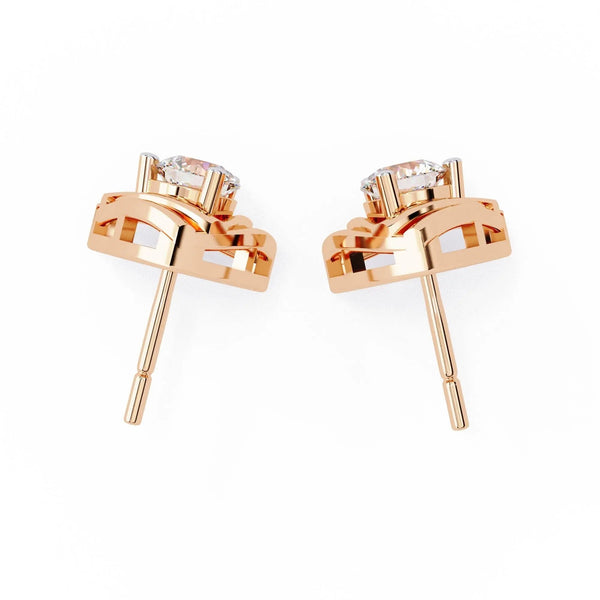 Diamond Accent Triangle Earrings