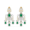 Diamond Chandelier Earrings in Two-Tone Gold