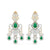 Diamond Chandelier Earrings in Two-Tone Gold