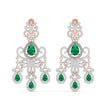 Diamond Chandelier Earrings in Two-Tone Gold
