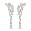 Diamond Cluster Cascade Earrings