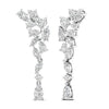 Diamond Cluster Cascade Earrings