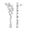 Diamond Cluster Cascade Earrings