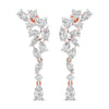 Diamond Cluster Cascade Earrings