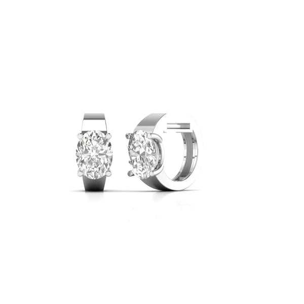 Diamond Huggie Earrings in Gold