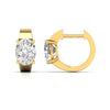 Diamond Huggie Earrings in Gold