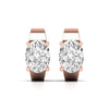 Diamond Huggie Earrings in Gold