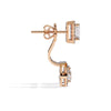 Double Halo Diamond Drop Earring