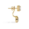 Double Halo Diamond Drop Earring