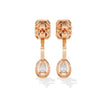 Double Halo Diamond Drop Earring