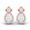 Edgy Teardrop Diamond Earrings