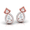 Edgy Teardrop Diamond Earrings