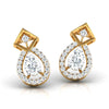 Edgy Teardrop Diamond Earrings