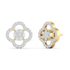 Elegant Clover Diamond Earrings