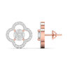 Elegant Clover Diamond Earrings
