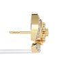 Elegant Diamond Earrings in Two-Tone Gold