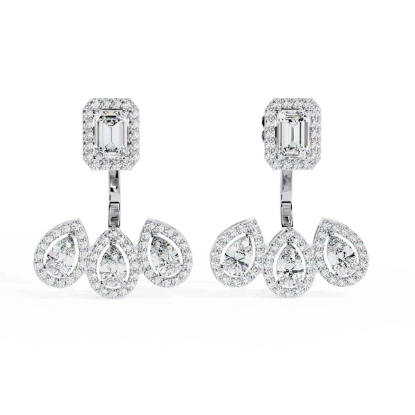 Elegant Tear Drop Diamond Earrings