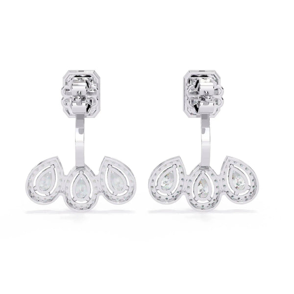 Elegant Tear Drop Diamond Earrings